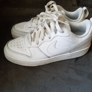 Youth White Air Force Ones Nike Size 4.5